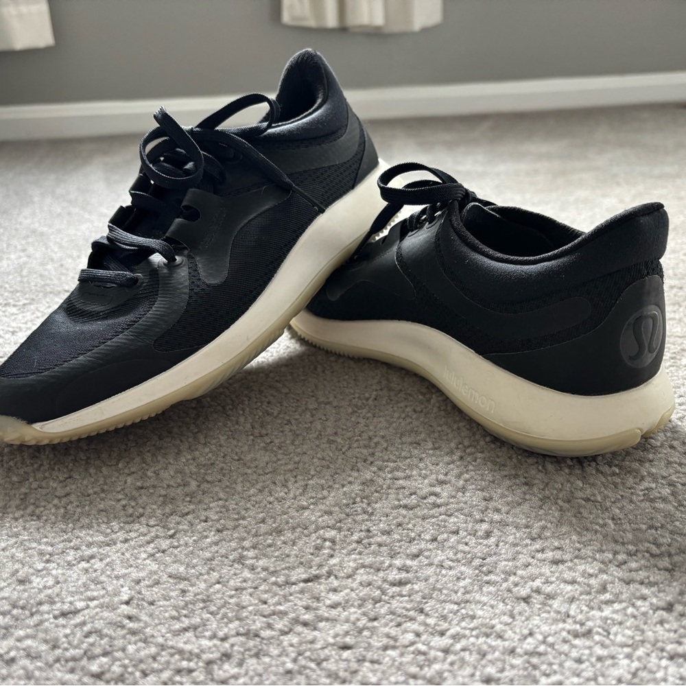 lululemon athletica Black and White Strongfeel Athletic Shoes